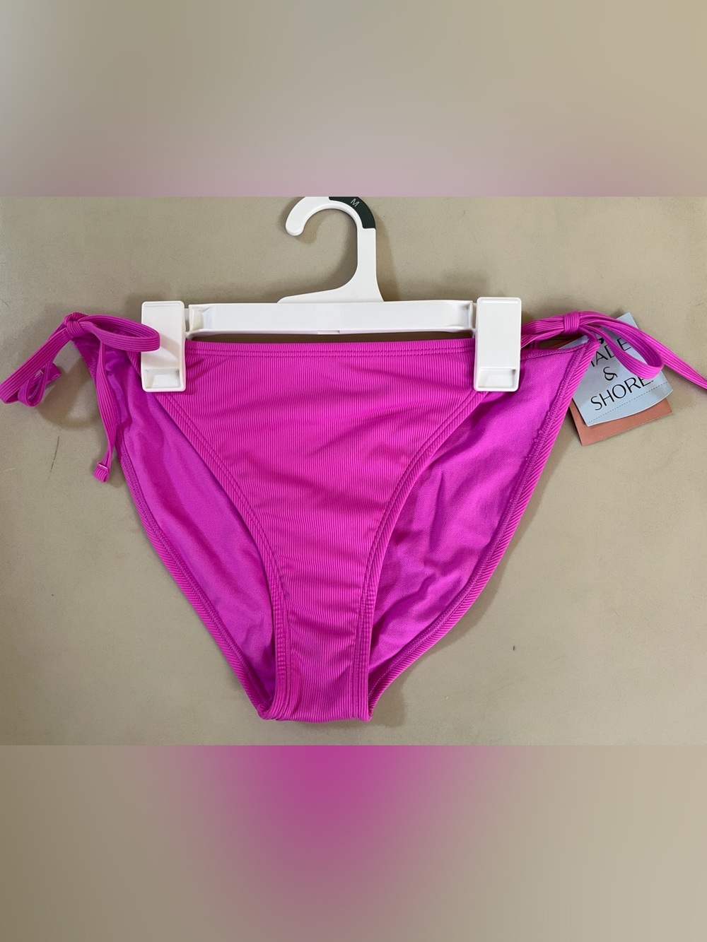 NWT Shade&Shore Hot Pink String Bikini Bottom Size Medium 8/10